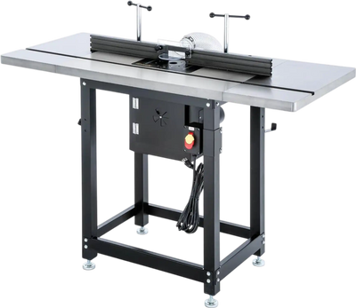 Grizzly T28781 Router Table with Lift and Cast-Iron Wings New