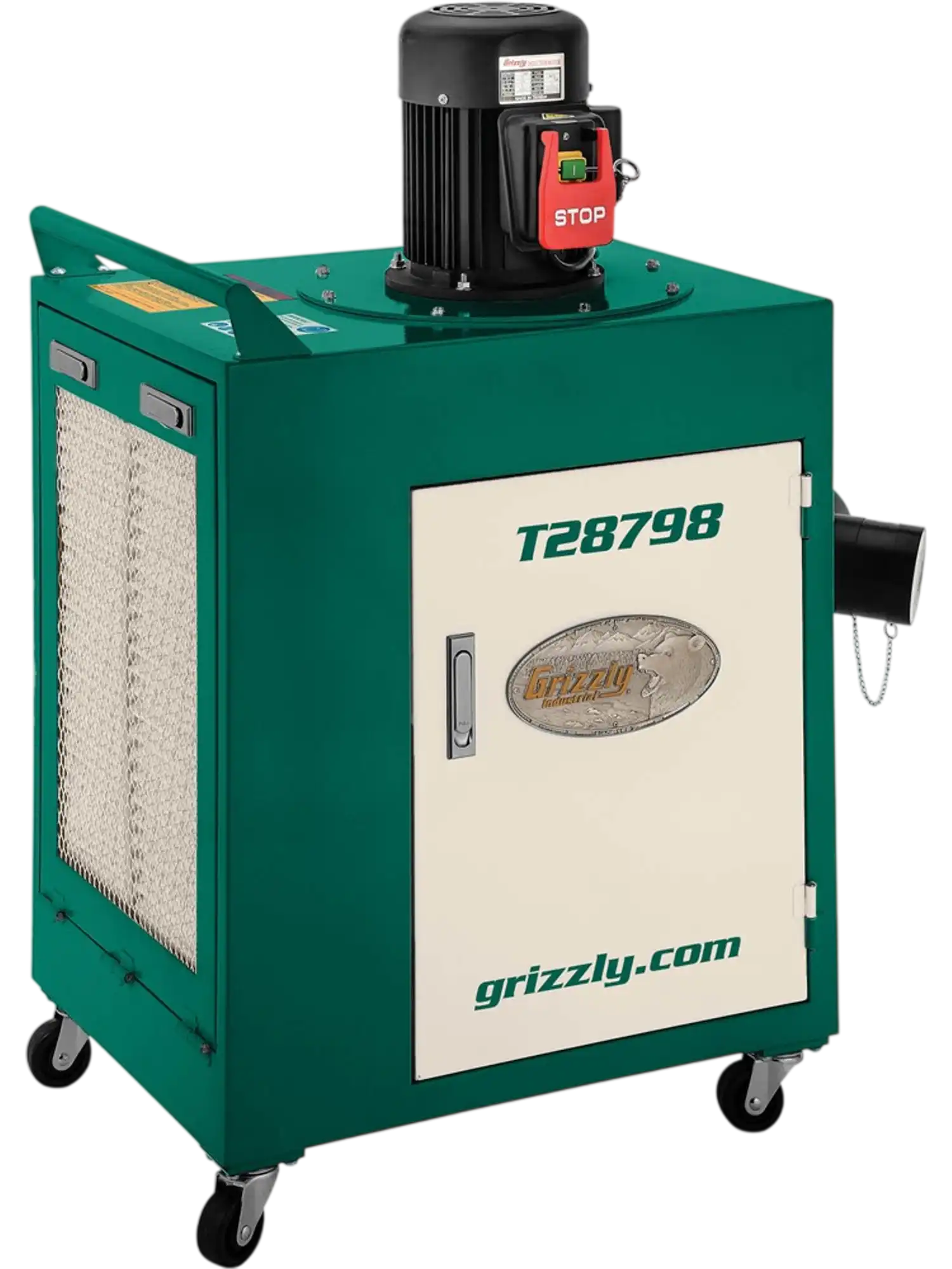 Grizzly T28798 Metal Dust Collector 1-1/2 HP New