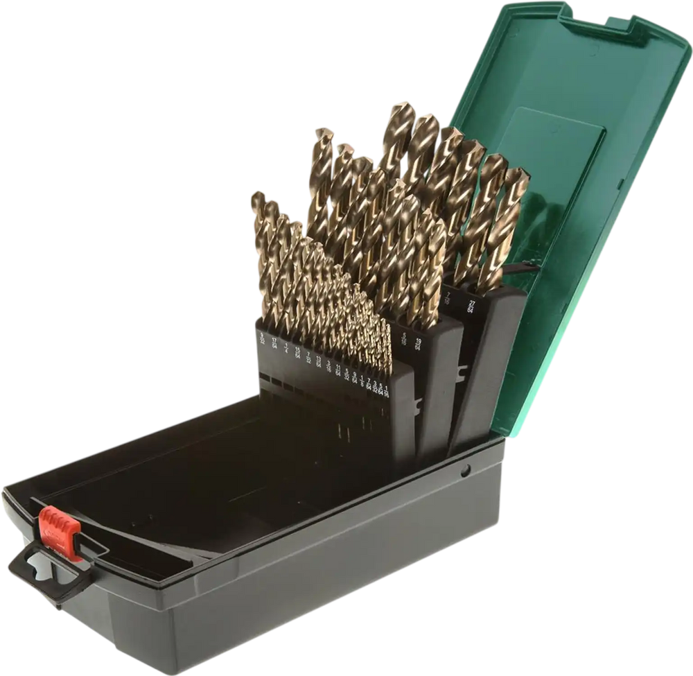 Grizzly PRO T30017 - 29 Pc. M35 Cobalt Drill Bit Set