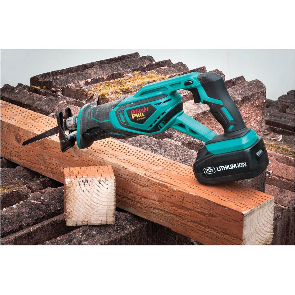 Grizzly PRO T30294X - 20V Reciprocating Saw Kit w/ Li-Ion Battery (Charger Not Included)