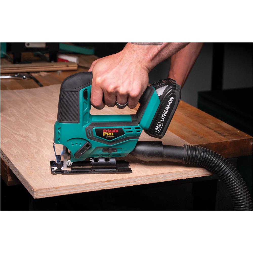 Grizzly PRO T30295X1A - 20V Jigsaw Kit with 4.0Ah Li-Ion Battery & Charger