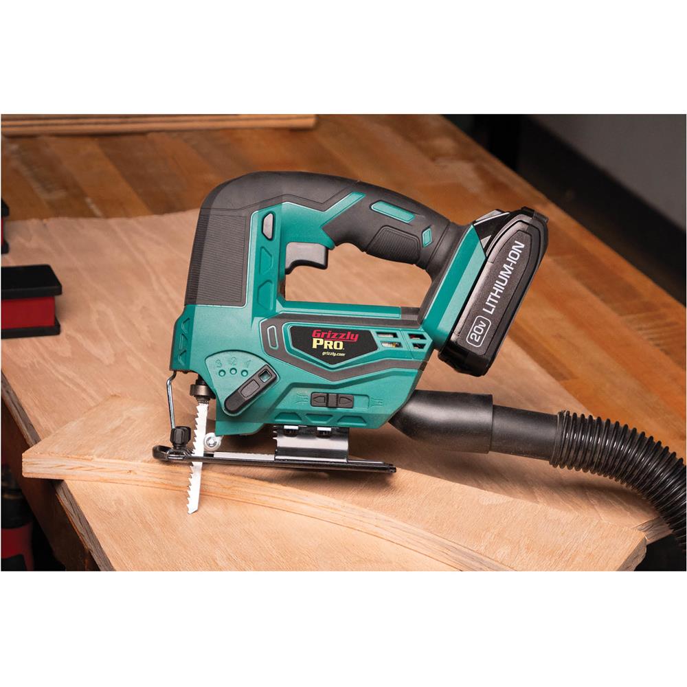 Grizzly PRO T30295X1A - 20V Jigsaw Kit with 4.0Ah Li-Ion Battery & Charger