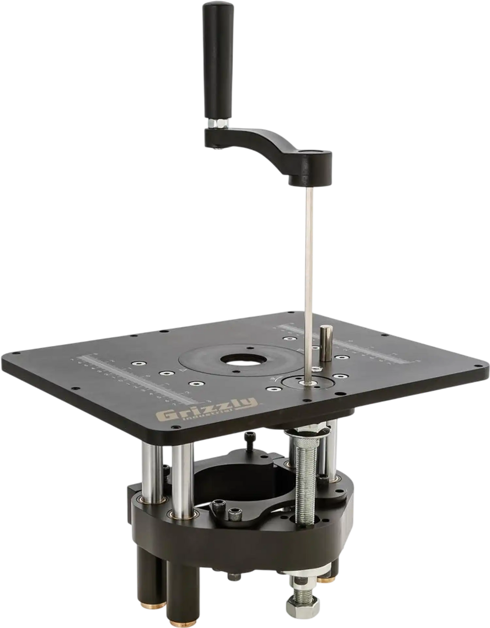 Grizzly T31638 - Router Lift with 11-3/4" x 9-1/4" x 3/8" Mounting Plate