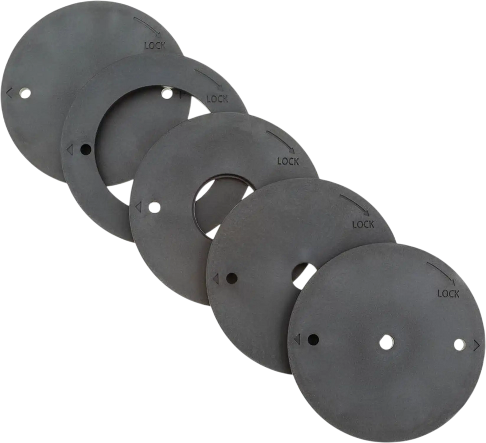 Grizzly T31640 - Router Table Insert Ring Set - 5 Pcs.