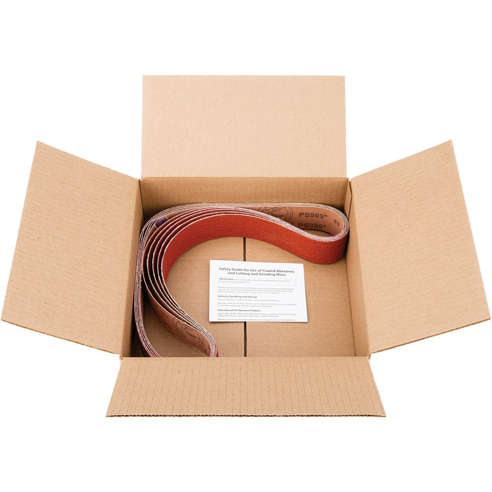 Grizzly T31798 - 2" x 48" Ceramic Sanding Belt 60 grit, 5 Pk.