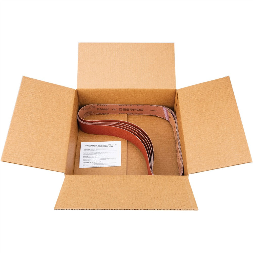 Grizzly T31801 - 2" x 48" Ceramic Sanding Belt 120 grit, 5 Pk.