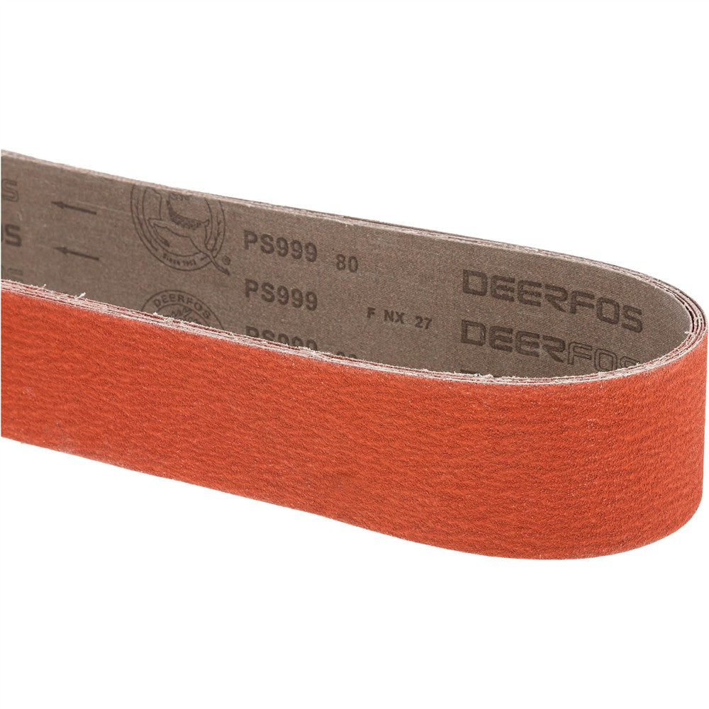 Grizzly T31805 - 3" x 79" Ceramic Sanding Belt 80 grit, 5 Pk.