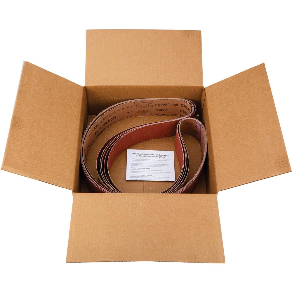 Grizzly T31807 - 3" x 79" Ceramic Sanding Belt 120 grit, 5 Pk.