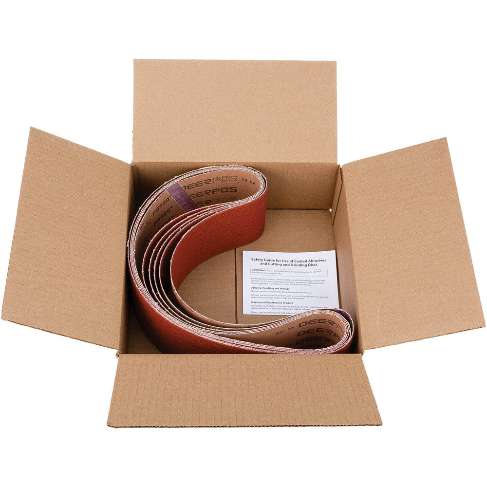 Grizzly T31810 - 4" x 48" Ceramic Sanding Belt 60 grit, 5 Pk.