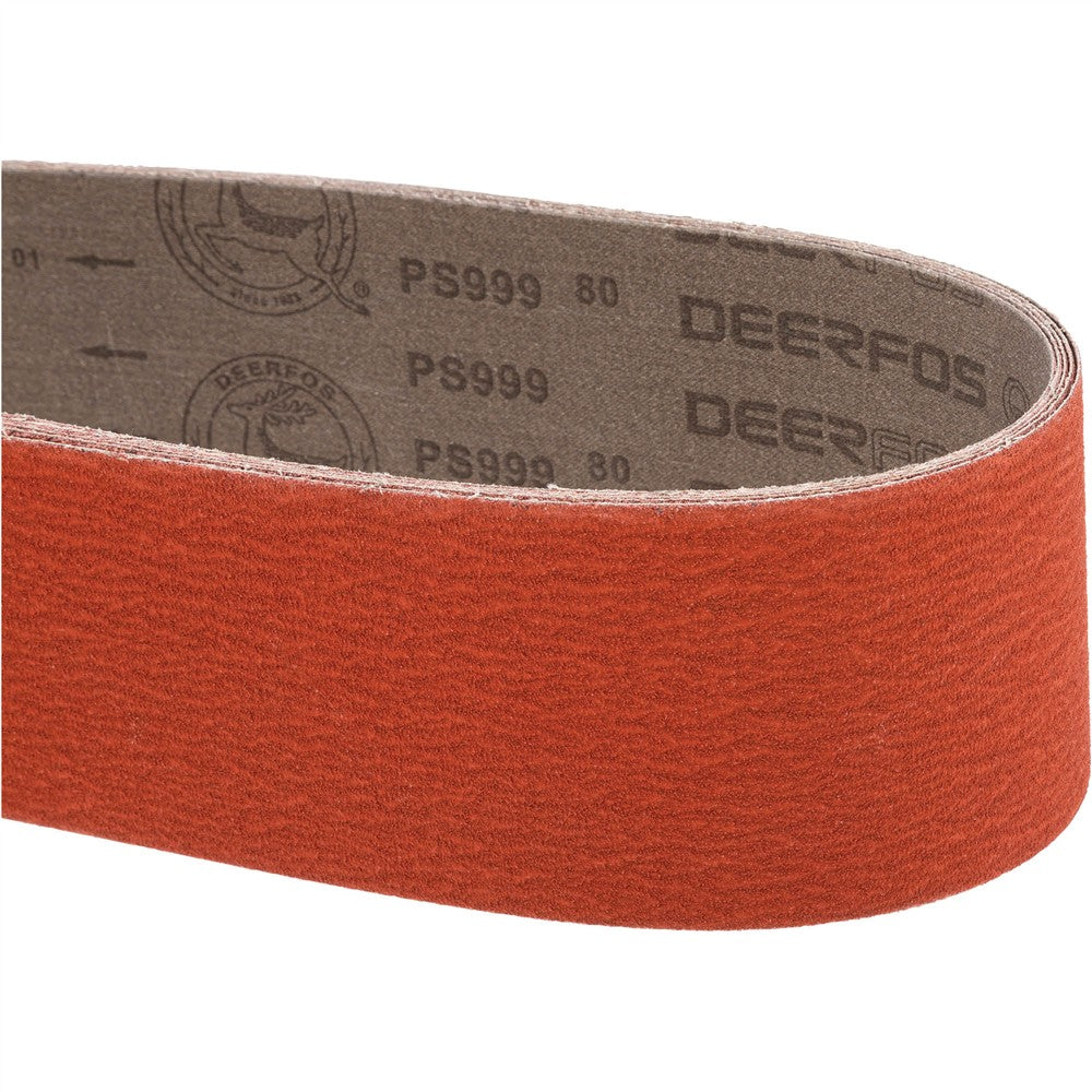 Grizzly T31811 - 4" x 48" Ceramic Sanding Belt 80 grit, 5 Pk.