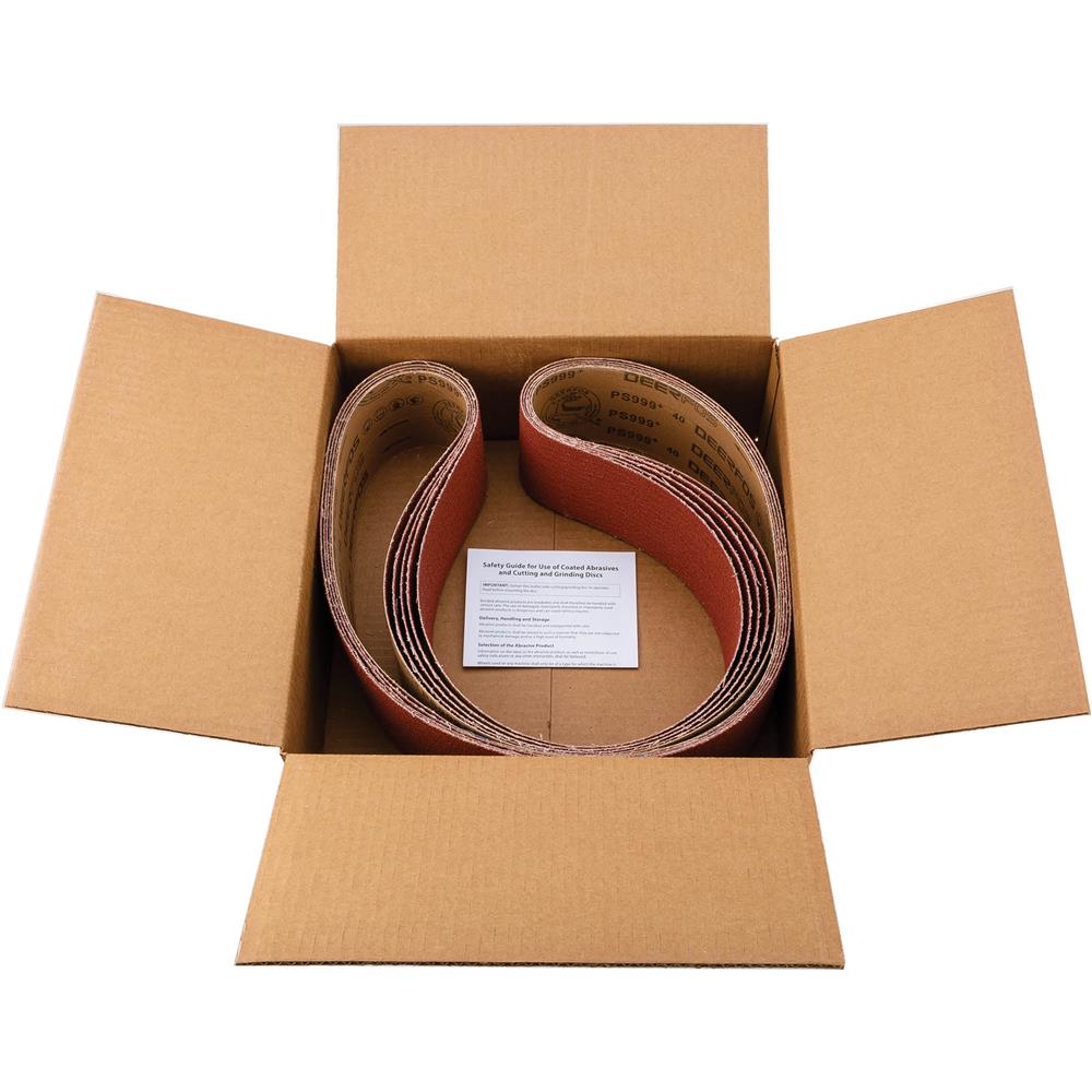 Grizzly T31815 - 4" x 79" Ceramic Sanding Belt 40 grit, 5 Pk.