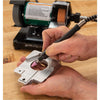 Grizzly T32002 - 3" Variable-Speed Mini Benchtop Grinder/Buffer with Rotary Shaft