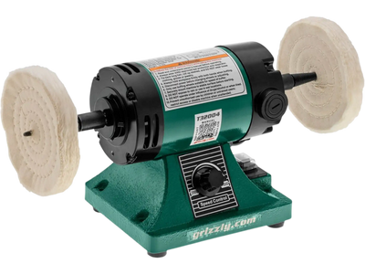 Grizzly T32004 Mini Benchtop Buffer 3/4 HP Variable-Speed New