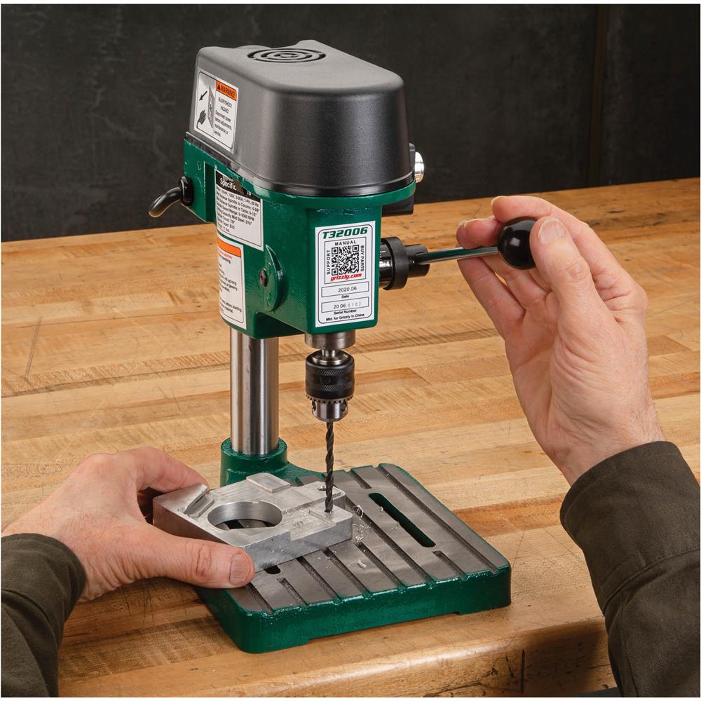Grizzly T32006 - Variable-Speed Mini Benchtop Drill Press