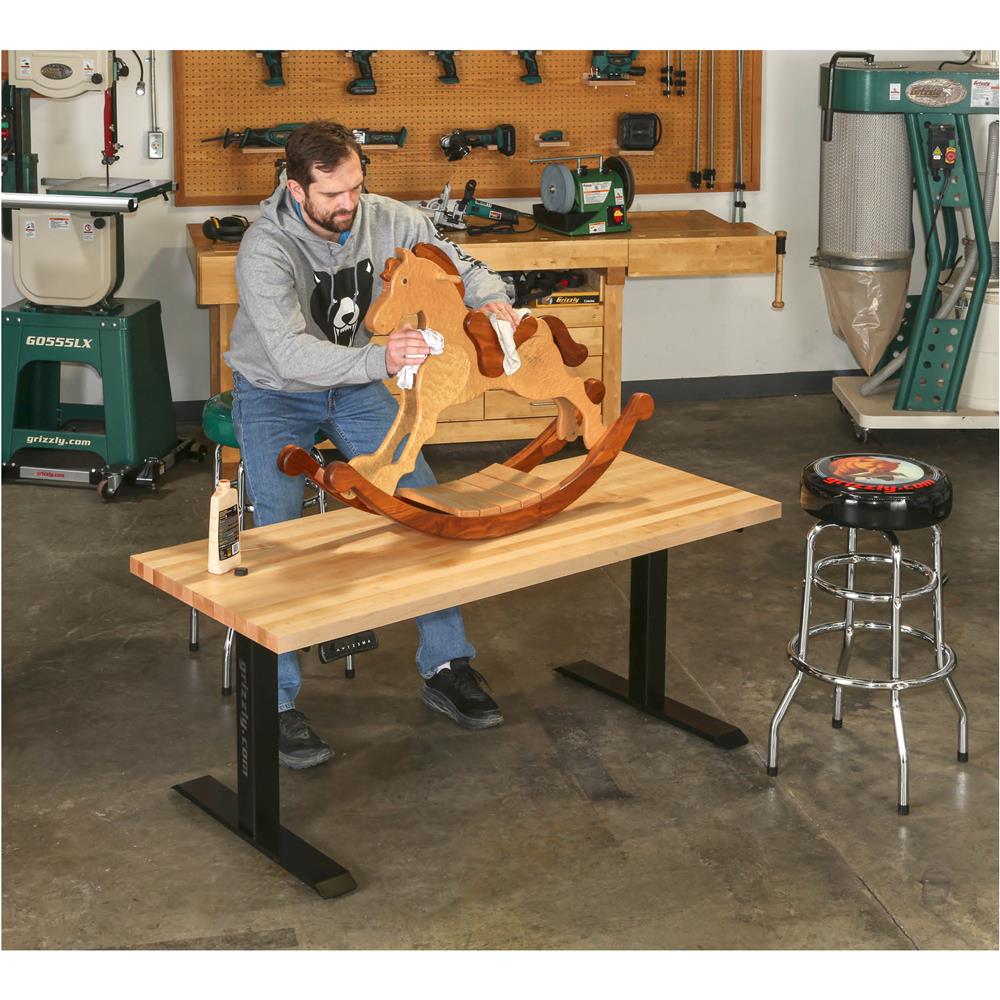 Grizzly T32203 - Grizzly Shop Stool - Black