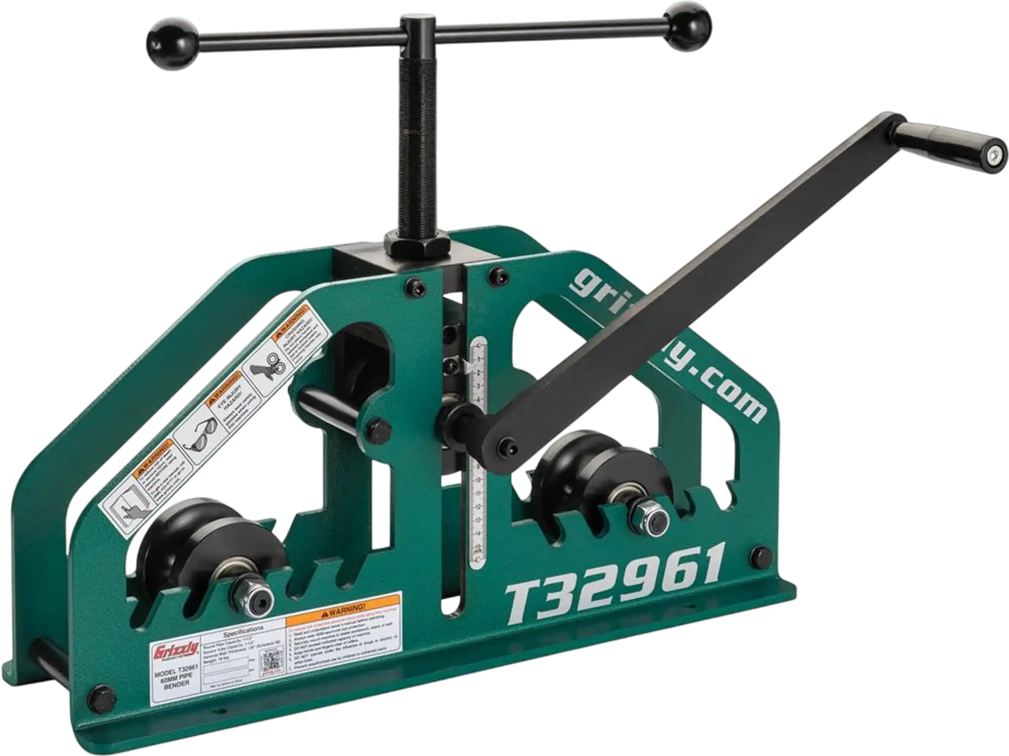 Grizzly T32961 Tube Bender 60mm Manual Tube Pipe Roller Bender New