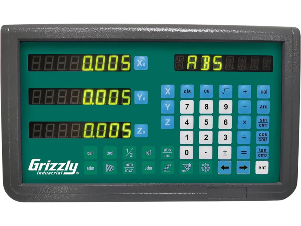 Grizzly T32997 - 5-15/16" x 13-13/16"  2-Axis Mill DRO