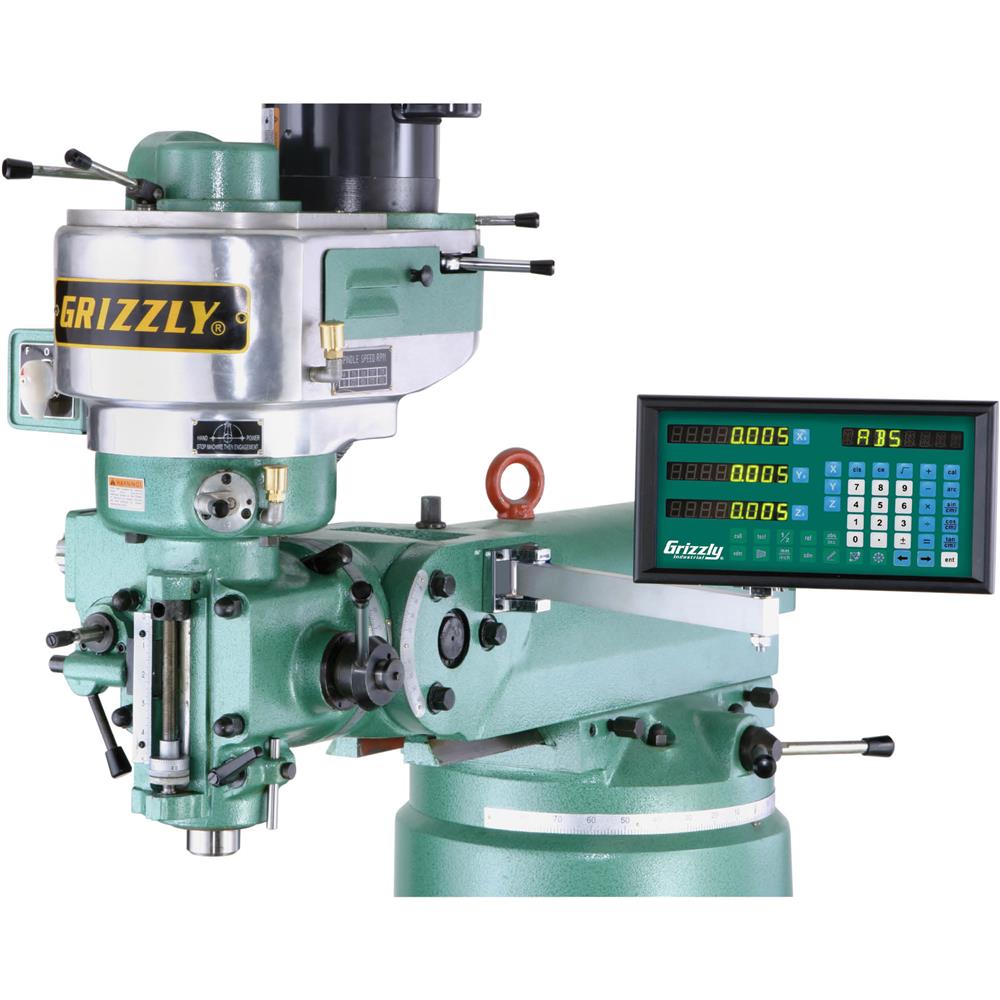 Grizzly T32998 - 5-15/16" x 19-11/16" 2-Axis Mill DRO