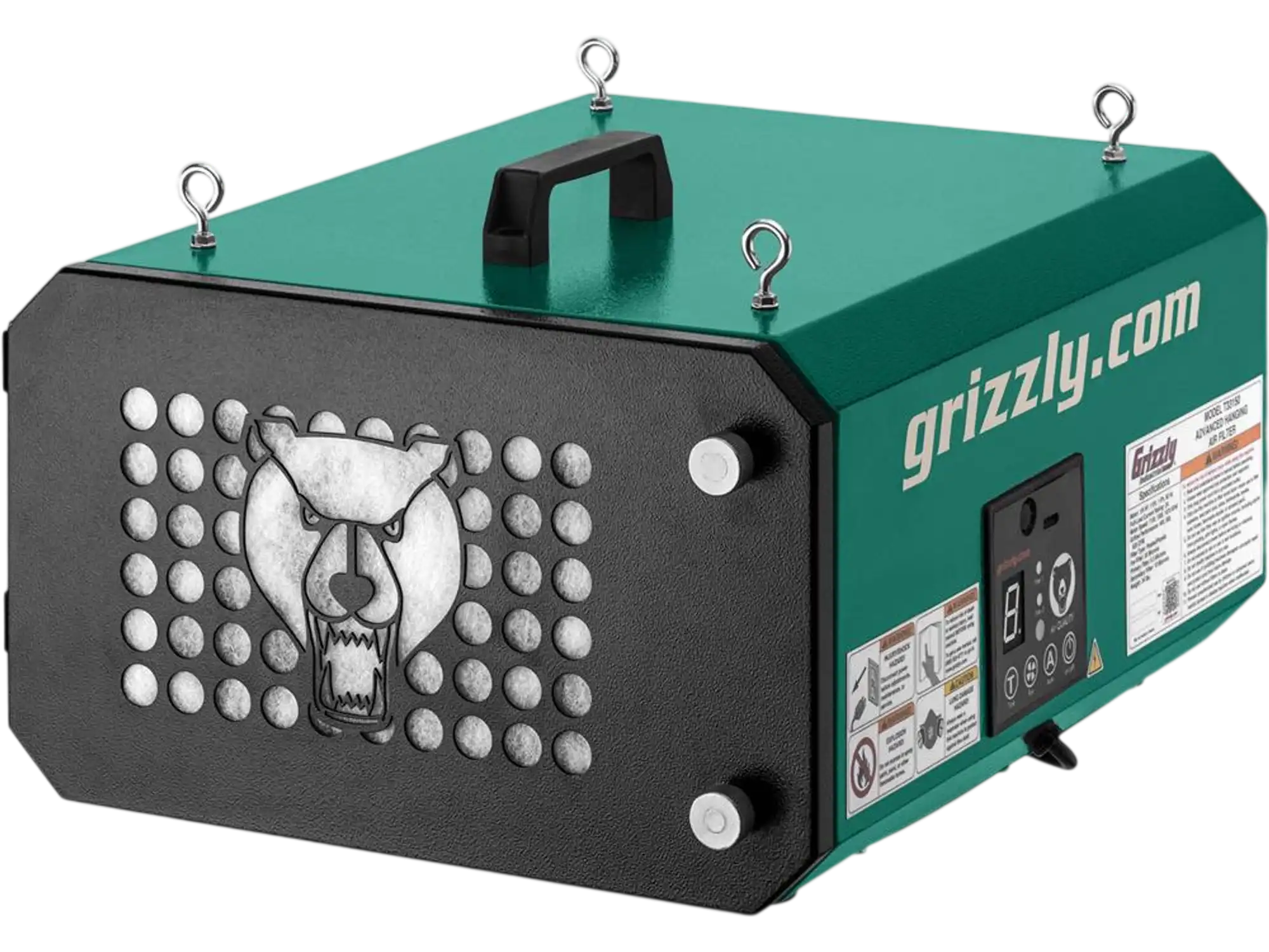 Grizzly T33150 Air Filtration Unit 3-Speed HEPA Hanging Air Filter New