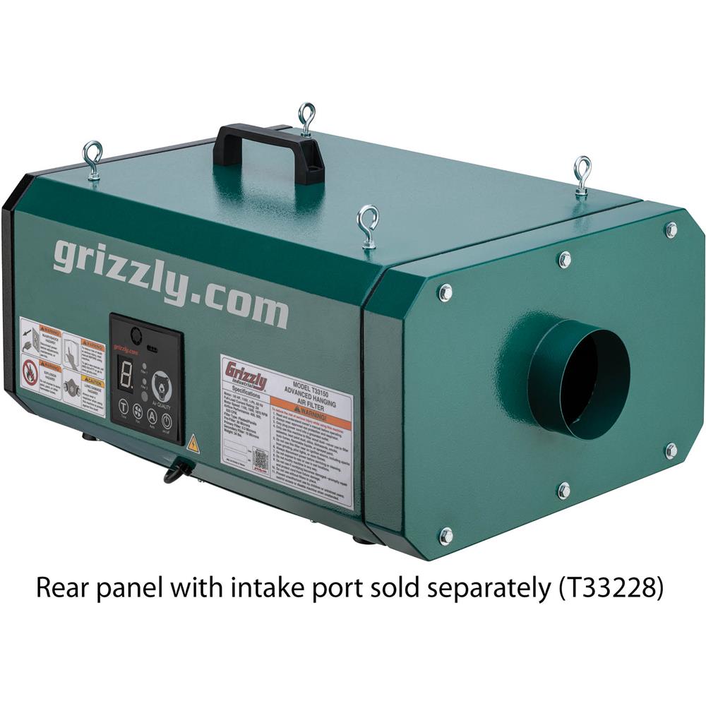 Grizzly T33150 - 3-Speed HEPA Hanging Air Filter