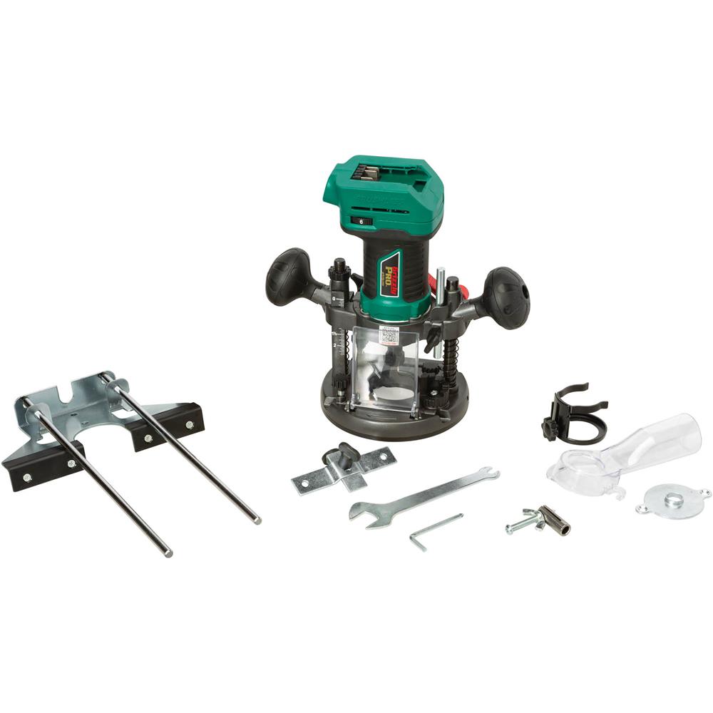 Grizzly PRO T33304 - 20V 1/4" Plunge Router - Tool Only