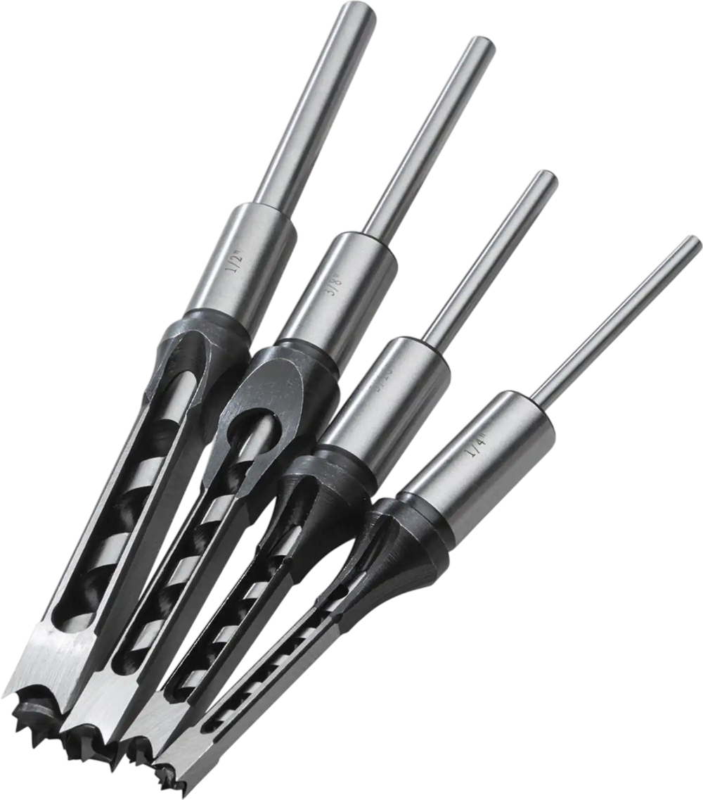 Grizzly T33387 - 5/8" Shank Mortising Chisel Set, 4 Pc.
