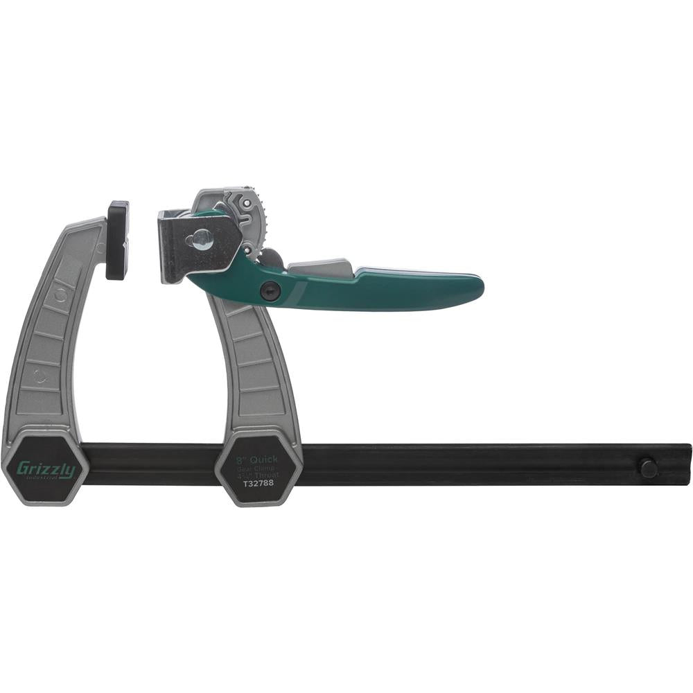 Grizzly T33389 - Quick Gear Clamp Kit, 4-3/4" Throat, 6 pk.