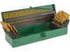 Grizzly PRO T33684 - M2 HSS TiN-Coated Drill Bit Set, 115-Pc.