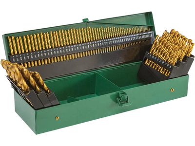 Grizzly T33684 Drill Bit Set PRO M2 HSS TiN-Coated 115-Pc New