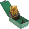 Grizzly PRO T33685 - M2 HSS TiN-Coated Drill Bit Set, 29 Pc.
