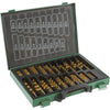 Grizzly PRO T33687 - M2 HSS Bulk TiN-Coated Drill Bit Set, 170-Pc.