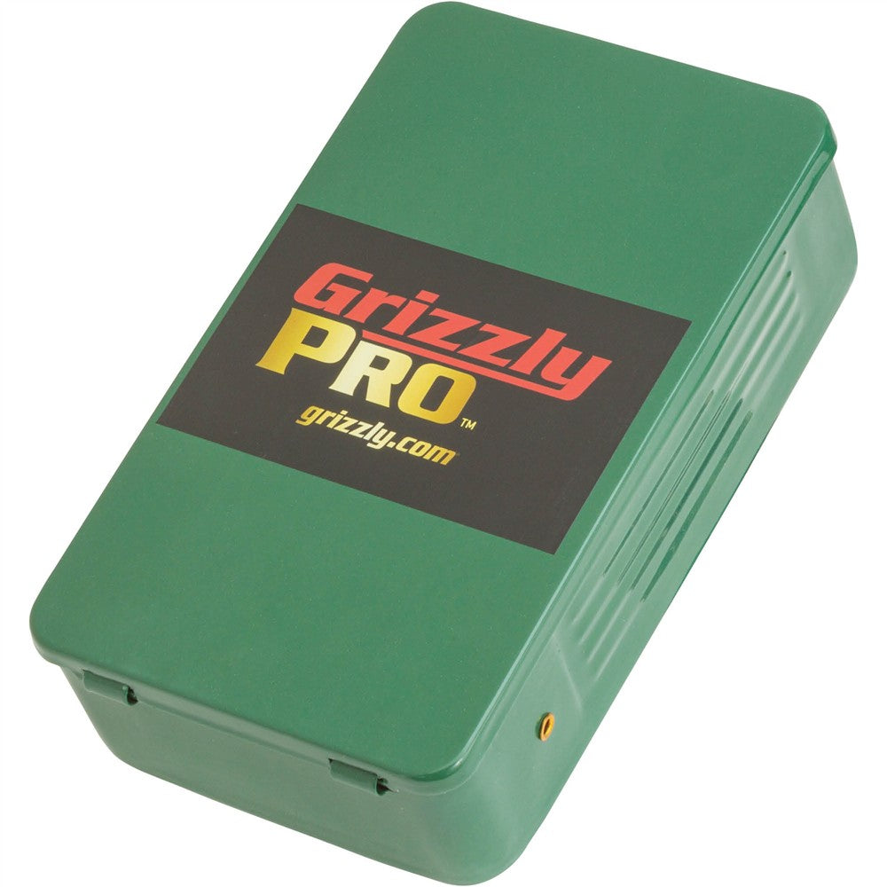 Grizzly PRO T33691 - M2 HSS TiN-Coated Brad Point Bit Set, 25 Pc.