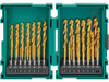 Grizzly PRO T33841 - M2 HSS TiN-Coated Quick-Release Hex Shank Drill Bit Set, 29 Pc.