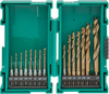 Grizzly PRO T33842 - M35 HSS Cobalt Quick-Release Hex Shank Drill Bit Set, 15 Pc.