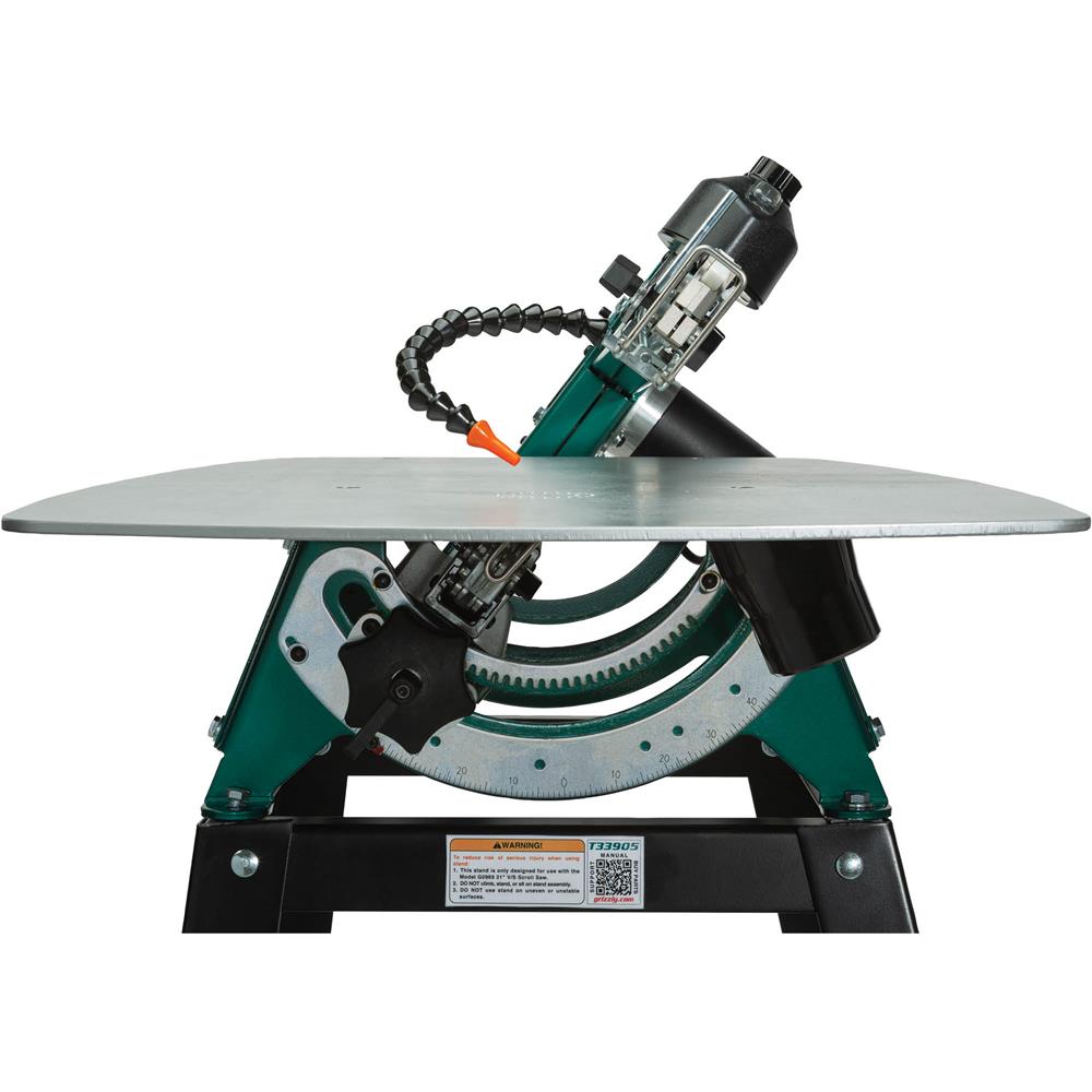 Grizzly T33906 - 21" Variable-Speed Scroll Saw with Foot Pedal and Stand
