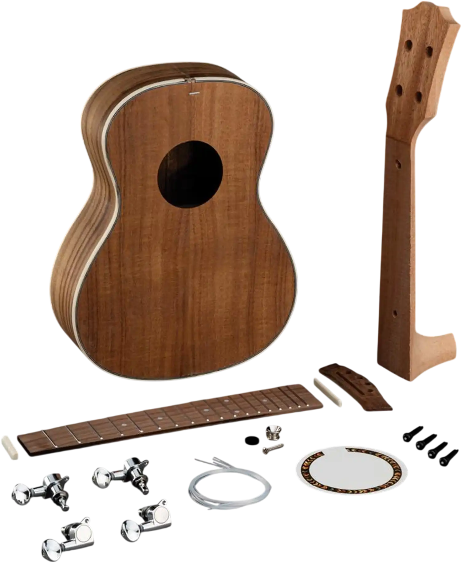 Grizzly T33949 Instrument Kit Hawaiian Koa Ukulele Kit New