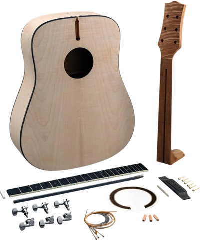 Grizzly T33953 Instrument Kit Fiddleback Maple Acoustic Guitar Kit New