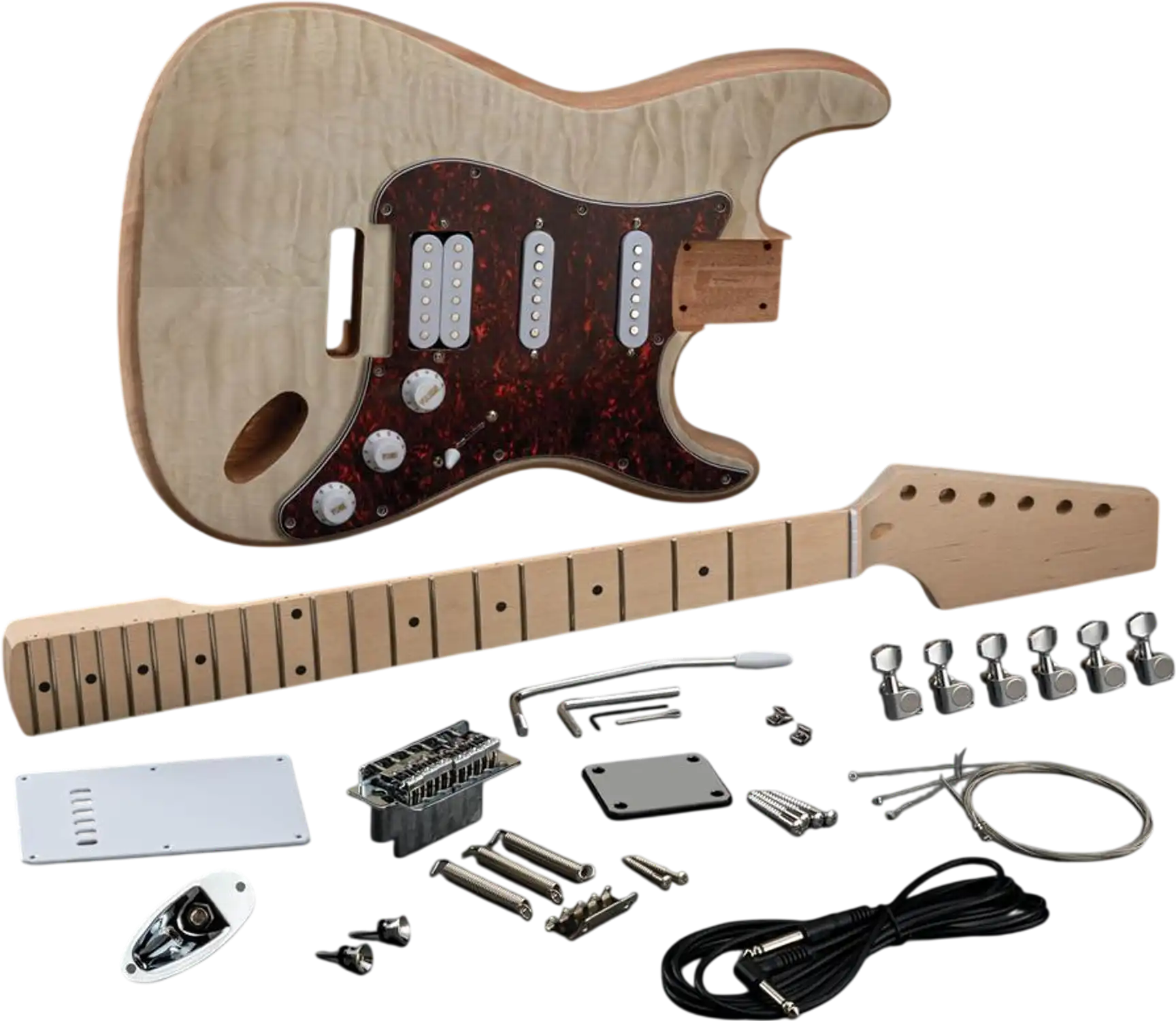 Grizzly T33955 Instrument Kit Quilted Maple Electric Guitar Kit New