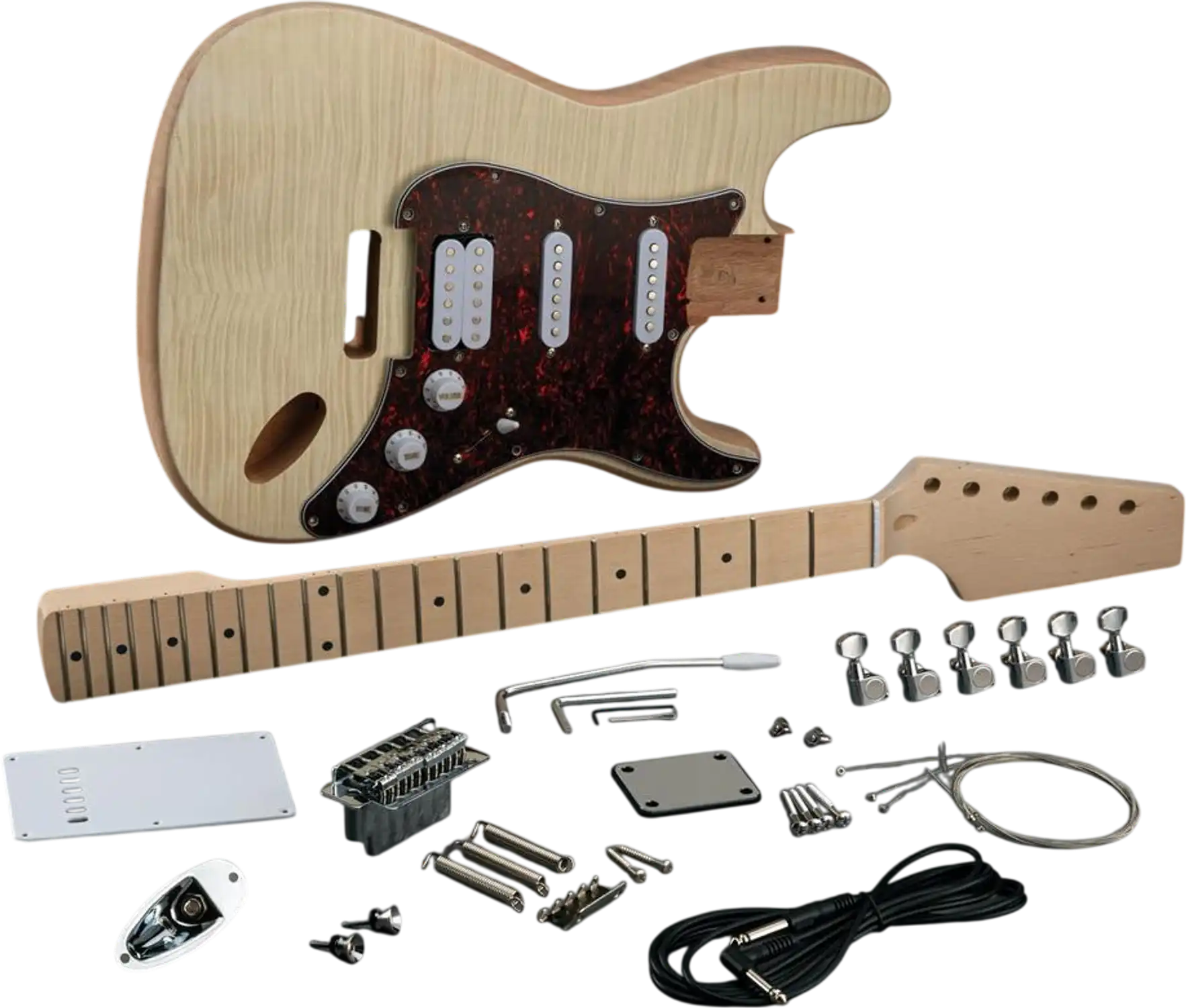 Grizzly T33956 Instrument Kit Fiddleback Maple Electric Guitar Kit New