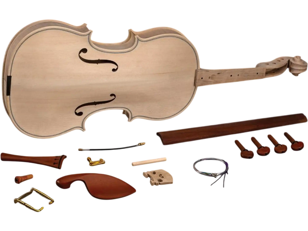 Grizzly T33957 - Solid Fiddleback Maple with Spruce Front Violin Kit