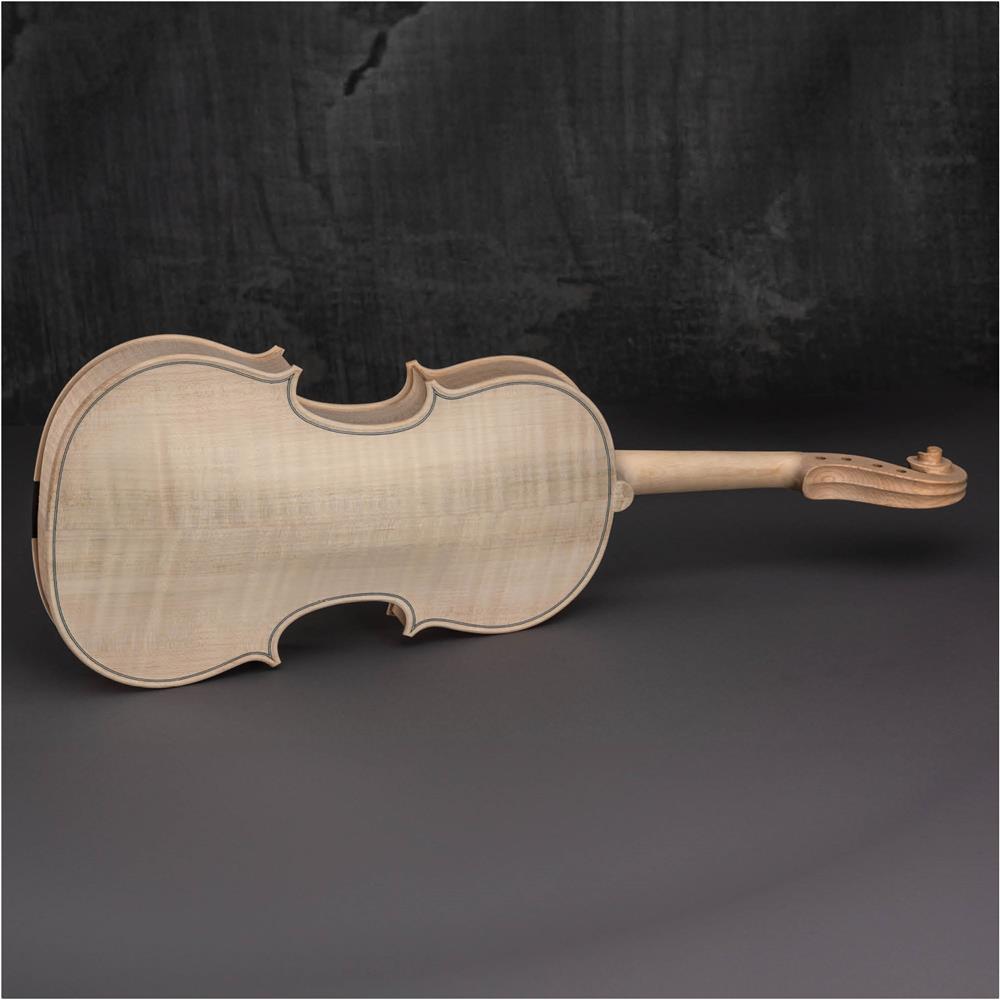 Grizzly T33957 - Solid Fiddleback Maple with Spruce Front Violin Kit