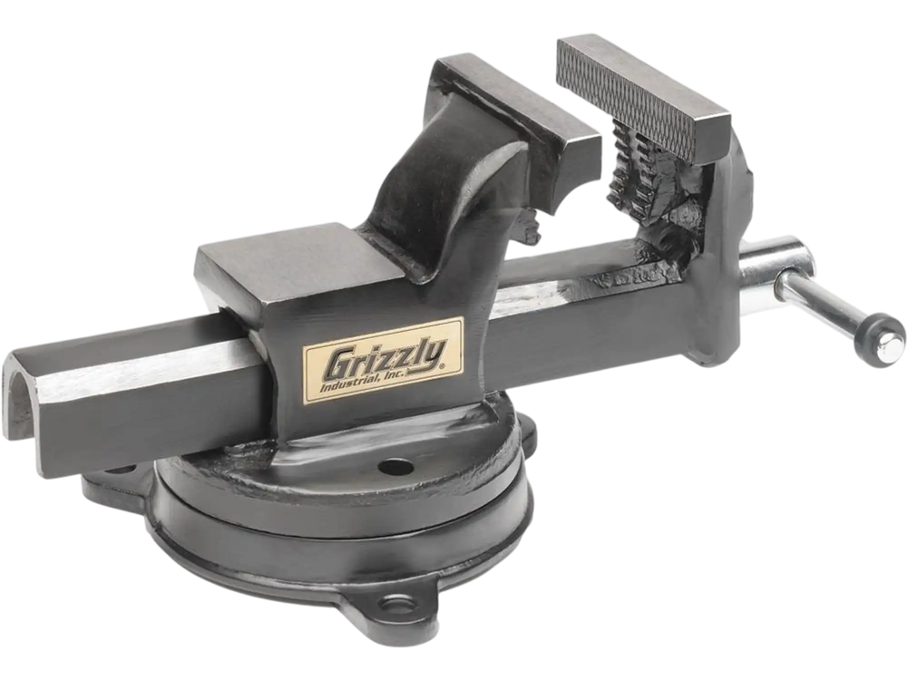 Grizzly T33992 - 4" Drop-Forged Swivel Base Bench Vise