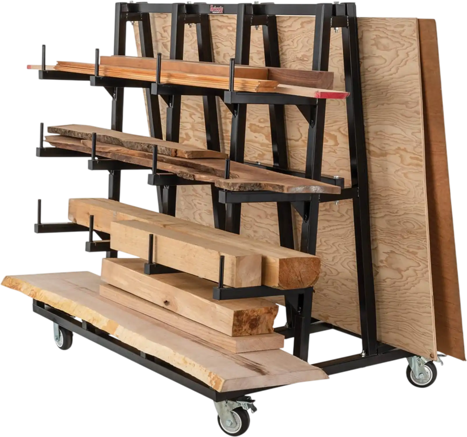 Grizzly T34007 Lumber/Plywood Cart Panel Sheet Goods Dolly New