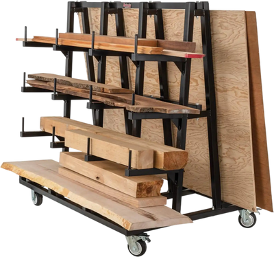 Grizzly T34007 Lumber/Plywood Cart Panel Sheet Goods Dolly New