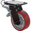 Grizzly T34015 - 6" Heavy-Duty Swivel Caster with Brake and Rotation Lock