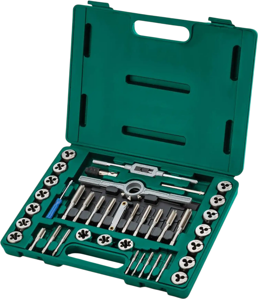 Grizzly Precision T34072 - 39-Pc. Metric M2 HSS Tap & Die Set