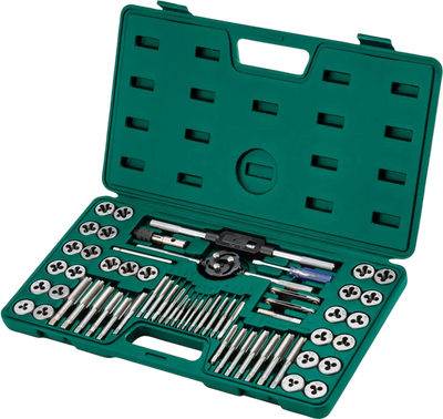 Grizzly T34079 Tap & Die Set 60-Pc SAE/Metric New