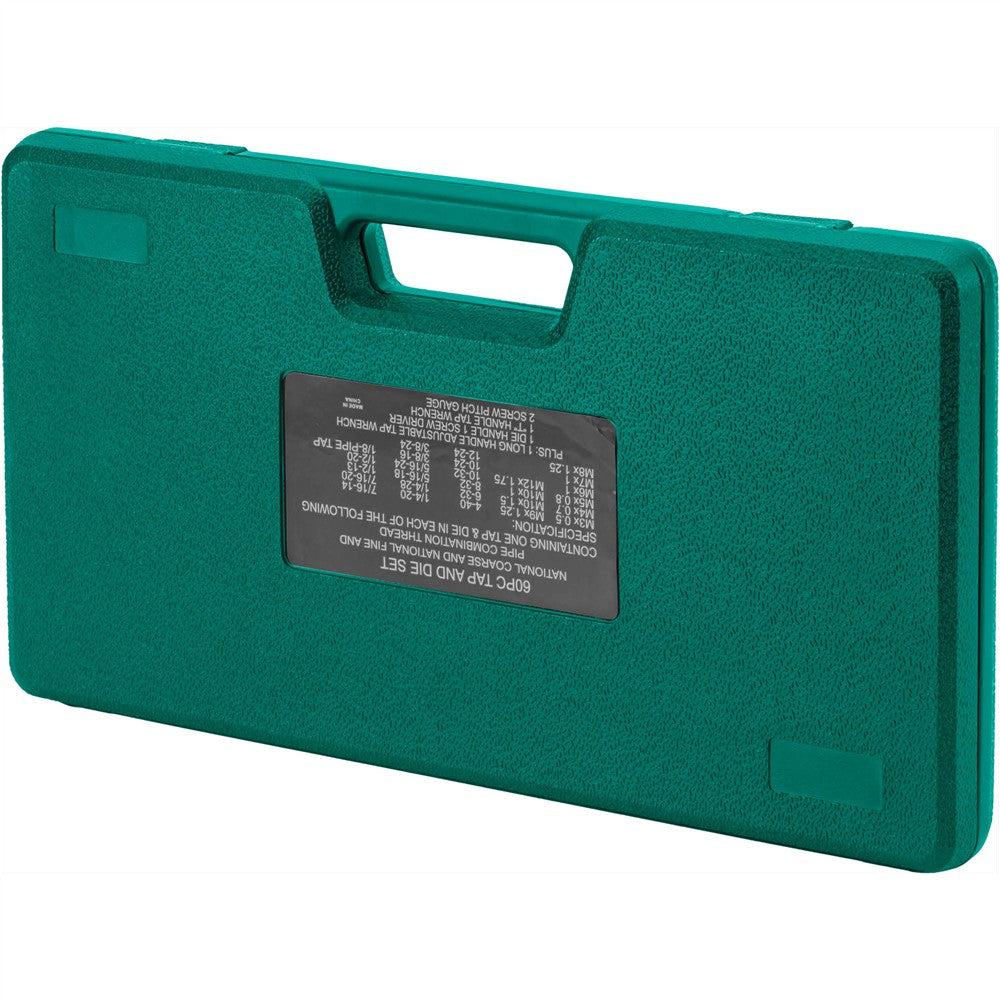 Grizzly T34079 - 60-Pc. SAE/Metric Tap & Die Set