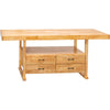 Grizzly T34089 - 84" 4-Drawer Butcher Block Workbench