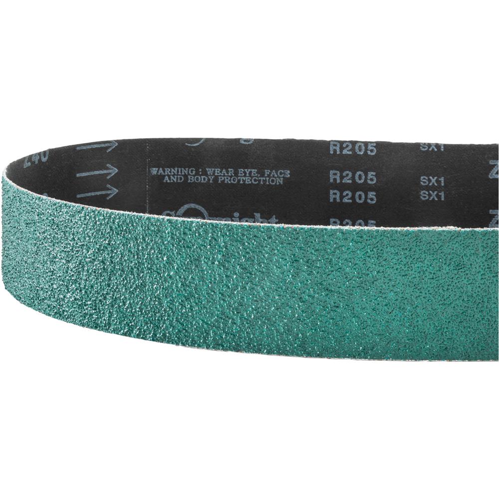 Grizzly T34168 - 2" X 42" Zirconia Abrasive Belt Assorted Grits, 10 Pk.